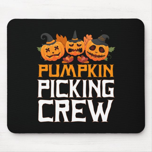 Mousepad Correspondência Da Família Do Halloween Da Tripula (Frente)
