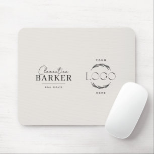 Mousepad Corretor de Imóveis Elegante Logotipo e Nome Perso