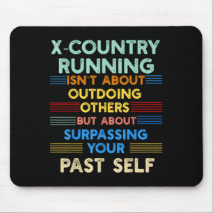Mousepad Corrida Cross-Country Supera Seu Eu Anterior Sitiv