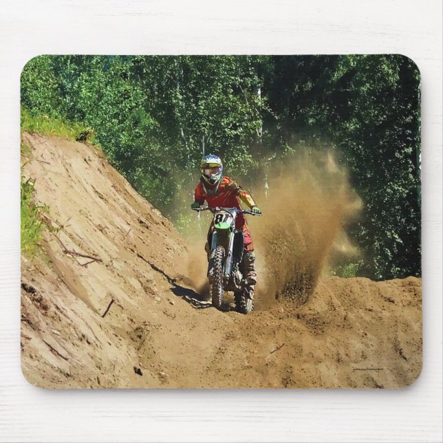 Mousepad Corrida de Campeão de Camarão-Camarão-Motocross (Frente)