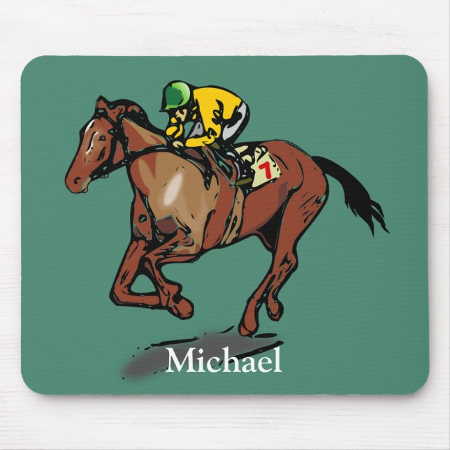 Mousepad Corrida de Cavalo Personalizada (Frente)