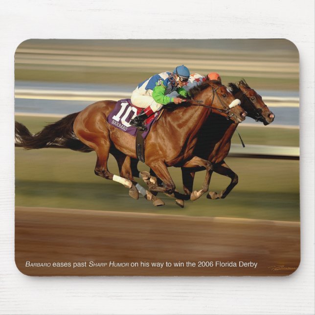 Mousepad Corrida de cavalos - Bar-bar-o (Frente)