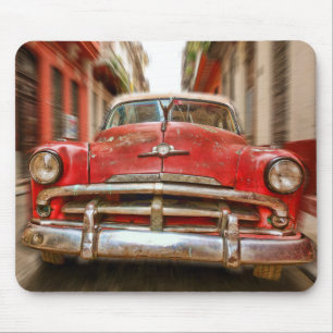 Mousepad Corridas de automóveis nas ruas de Havana, Cuba