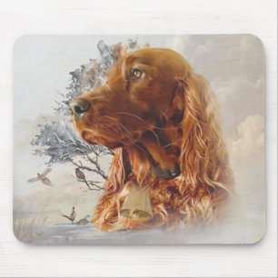 Mousepad Cortador irlandês com faisão