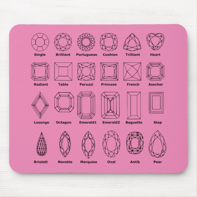 Mousepad Cortes de diamante (Frente)