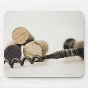 Mousepad Cortiça do vinho com corkscrew
