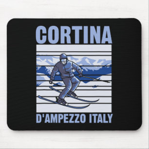 Mousepad Cortina D'ampezzo Itália Esqui