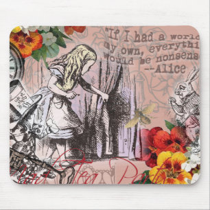 Mousepad Cortina de nonsense da Alice no país das maravilha