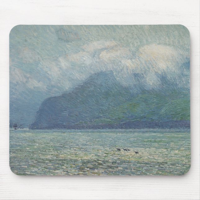 Mousepad Cortina de Prata e Portão Dourado de Childe Hassam (Frente)