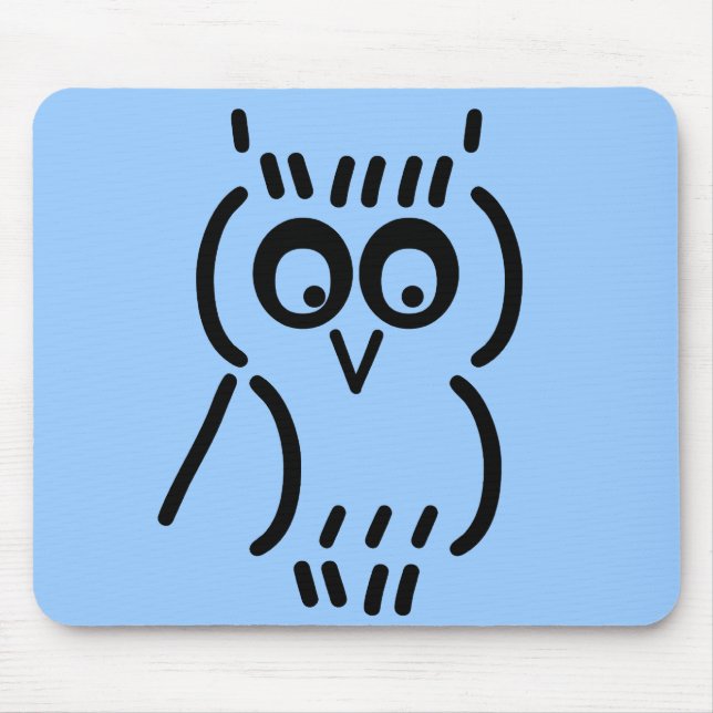 Mousepad Coruja ASCII (Frente)