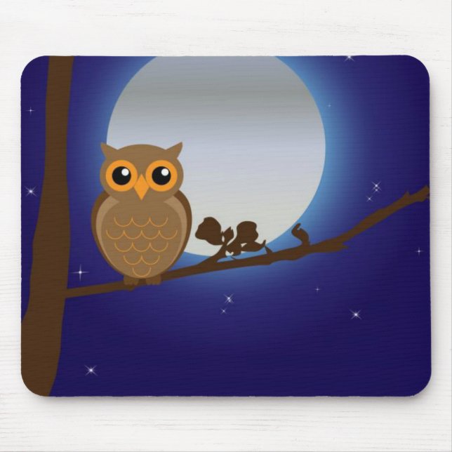 Mousepad Coruja Bonita Pelo Luar (Frente)
