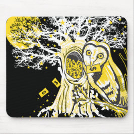 Mousepad – Coruja da Árvore Urbana & Arte Pop Surr