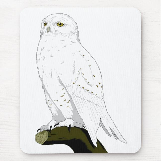 Mousepad Coruja da neve (Frente)