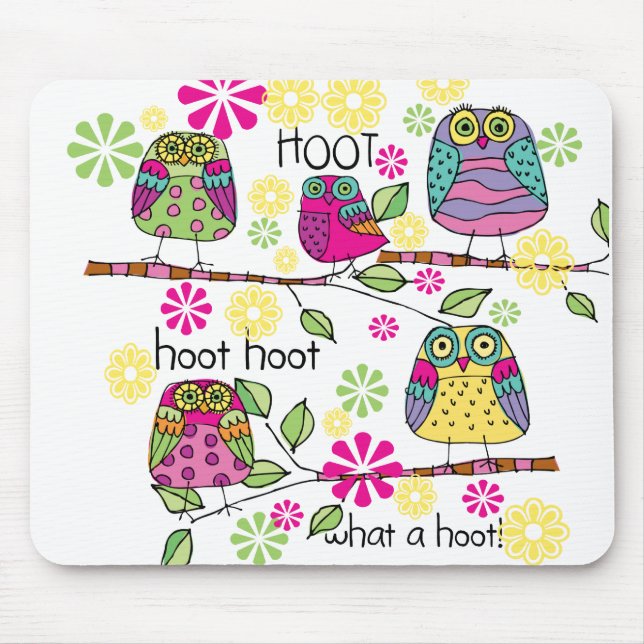 Mousepad Coruja de Hootie (Frente)