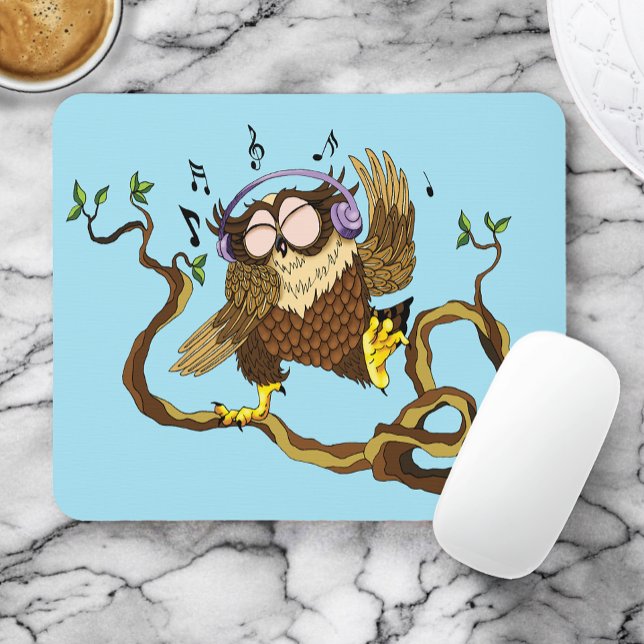 Mousepad Coruja de Música (Criador carregado)
