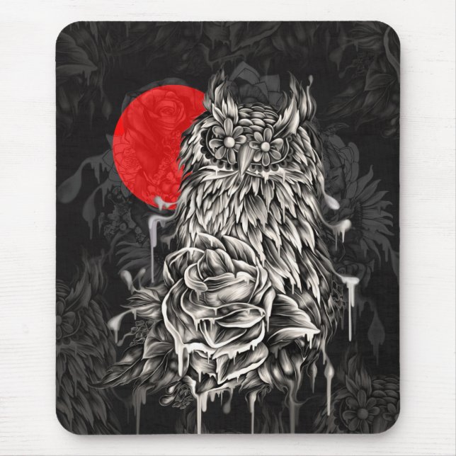 Mousepad Coruja de noite (Frente)