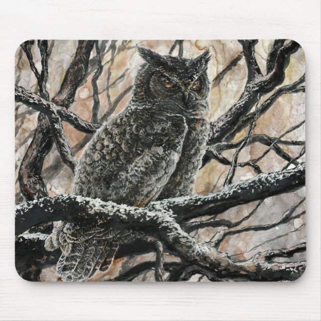 Mousepad Coruja do inverno (Frente)