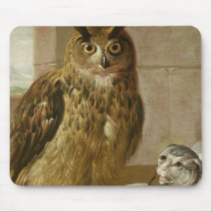 Mousepad Coruja e gato de Eagle com ratos inoperantes