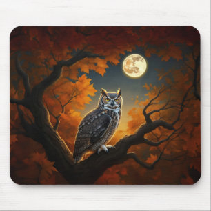 Mousepad Coruja excelente Corada no outono