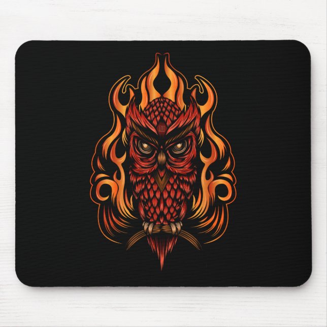 Mousepad Coruja-Fogo (Frente)