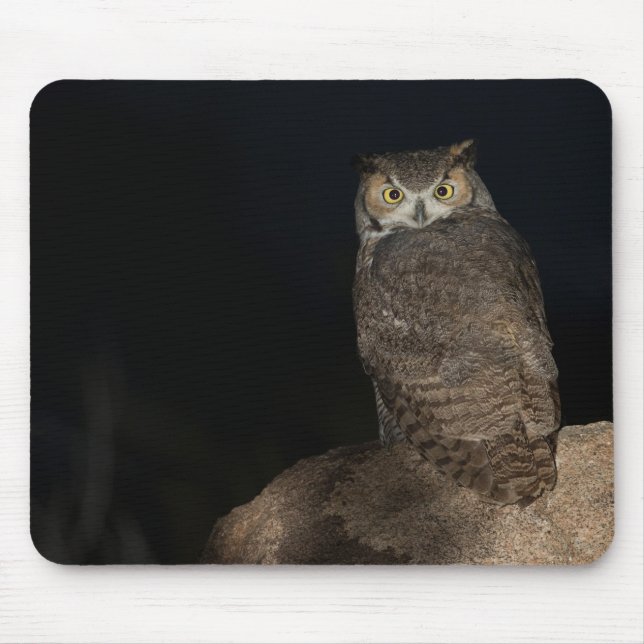 Mousepad Coruja-grande no quintal (Frente)