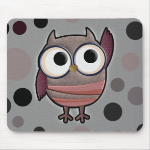 Mousepad Coruja retro
