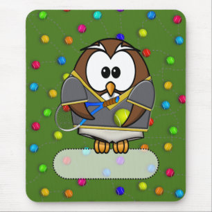 Mousepad coruja tennisman