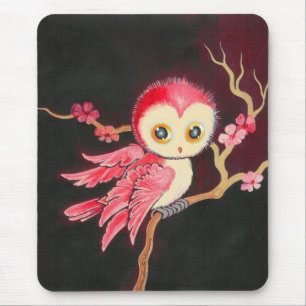Mousepad Coruja vermelha doce