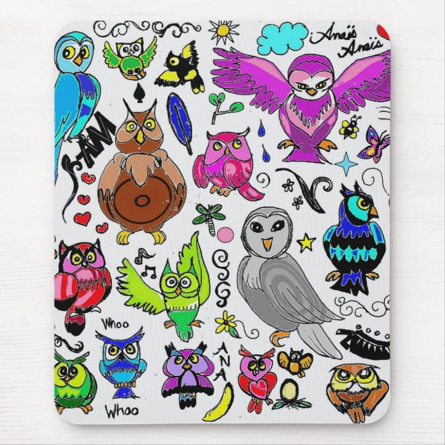 Mousepad Corujas (Frente)
