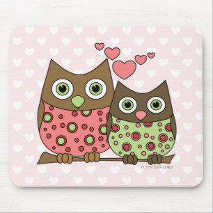 Mousepad Corujas do amor