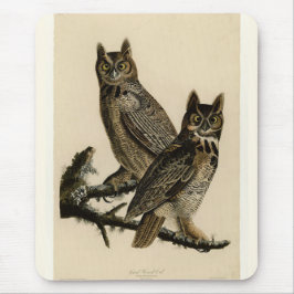 Mousepad Corujas excelentes (por John James Audubon)