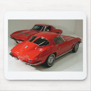 Mousepad Corvette Vermelho da Janela Dividida Clássica