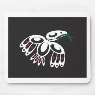 Mousepad Corvo branco