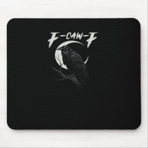 Mousepad Corvo Engraçado Estilo Clássico Retro
