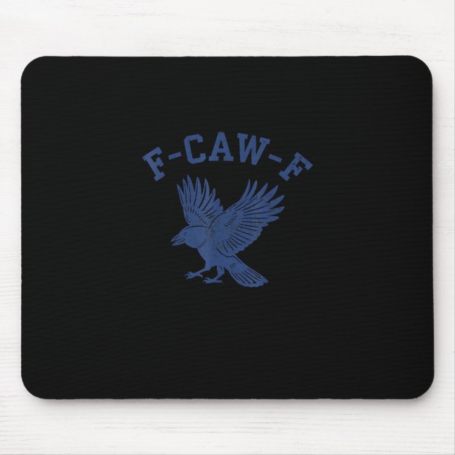 Mousepad Corvo F-Caw-F Engraçado (Frente)