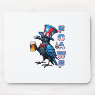 Mousepad Corvo, F-Caw-F Pássaro Engraçado Criativo Casual