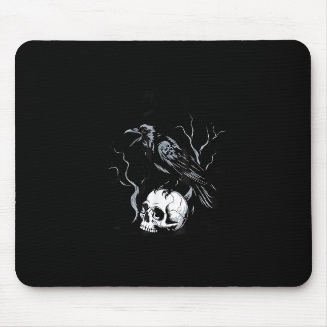 Mousepad Corvo F-Caw-F Pássaro Engraçado Dizendo Humor Meme (Frente)