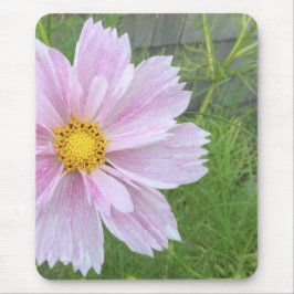 Mousepad Cosmos - Rosa Pálido e Verde -