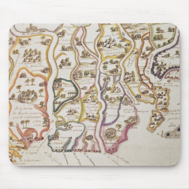 Mousepad Costa de África e do rio Gambia | 1622 (Frente)