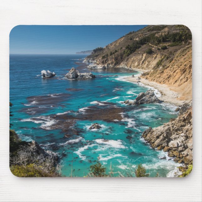 Mousepad Costa de Big Sur,Costa Oeste,Costa do Pacífico (Frente)
