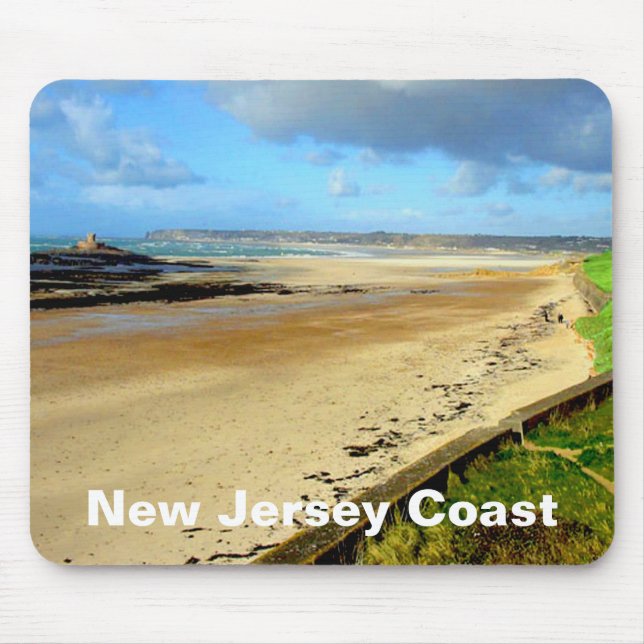 Mousepad Costa de Nova Jersey, Pad de Mouse NJ (Frente)