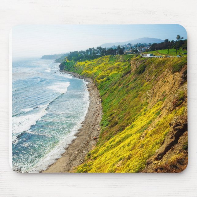 Mousepad Costa Dourada em Flor (Frente)
