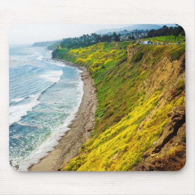 Mousepad Costa Dourada em Flor (Frente)