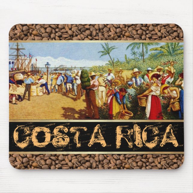 Mousepad Costa Rica Alegoria del Café (Frente)