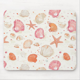 Mousepad Costeira russa - Conchas, Starfish, Recife (28)