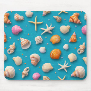 Mousepad Costeira russa - Conchas, Starfish, Recife (3)