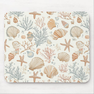 Mousepad Costeira russa - Conchas, Starfish, Recife (32)