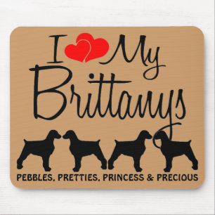 Mousepad Costume Amo Meus Quatro Brittanys