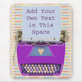 Mousepad Costume moderno do meio século roxo retro da