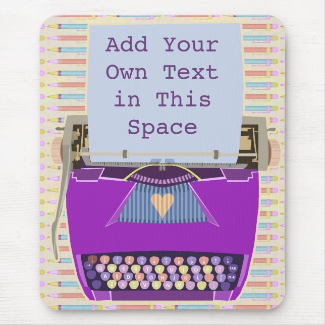 Mousepad Costume moderno do meio século roxo retro da (Frente)